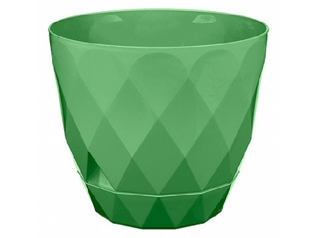 Горшок для цветов Laurel D145 мм, 1.3 л с поддоном (зеленый)